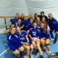 Dames EHC winnen eerste thuis zaalwedstrijd
